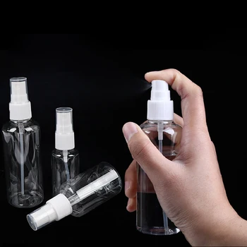 1 adet Plastik Şişe Doldurulabilir losyon kabı El Dezenfektanı Kozmetik Şişe Sprey Şişesi Parfüm Taşınabilir Seyahat Şeffaf