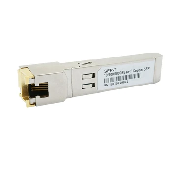 2X Gigabit RJ45 SFP Modülü 10/100/1000 Mbps SFP Bakır RJ45 SFP Alıcı-verici Gigabit Ethernet Anahtarı