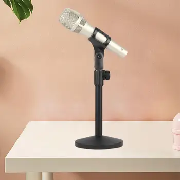 Konser Şarkı Yarışması için ayarlanabilir mikrofon Standı profesyonel Masa mikrofon Standı