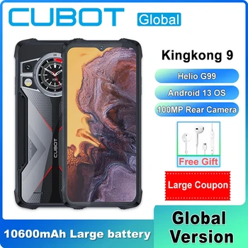 Cubot KingKong 9 6.583 İnç Ekran, Helio G99, 24GB RAM + 256GB ROM, 100MP Kamera, 10600mAh Pil NFC Çift SIM Telefon