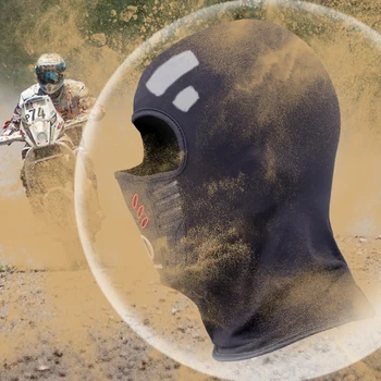 Yaz / Kış Sıcak Polar Motosiklet Yüz Maskesi Anti-toz Su Geçirmez Rüzgar Geçirmez Tam Yüz Kapatma Şapka Boyun Kask Maskesi Balaclavas