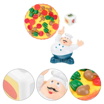 Çocuklar Pizza Devirmek için 2-4 Oyuncu veya Tüm Aile Pizza Kazık İstifleme Dengeleme Masaüstü Oyun Oyuncaklar
