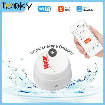 Tuya Wifi Su Bağlantı Alarmı App Uzaktan İzleme Sel Sensörü Gerçek zamanlı Algılama Akıllı su kaçağı Dedektörü
