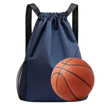 Spor büzgülü sırt çantası ipli çanta Sırt Çantası Büyük Kapasiteli Katlanır Su Geçirmez sırt çantası Bisiklet Futbol Basketbol