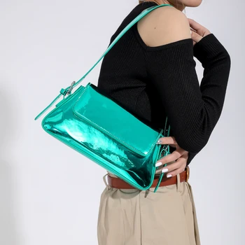 Lüks Yüksek Kaliteli Tasarımcı Kadın omuz çantaları Moda Bayan Kız Küçük Çanta ve Çanta Parlak Tote Çanta