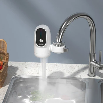 Mutfak ev anında elektrikli su ısıtıcı musluk üç saniye ısıtma akıllı dijital ekran sıcak ve soğuk çift kullanımlı musluk