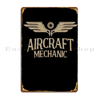 Uçak Mekanik Havacılık Metal Plak Poster Kulübü Oluşturmak Tasarım Pub Sinema Dekorasyon Tabela Posteri