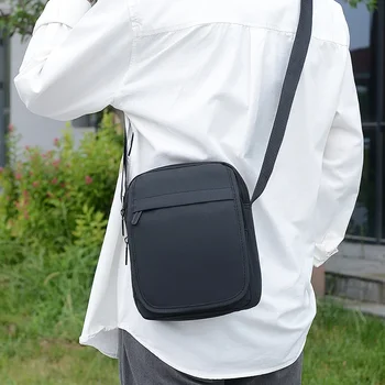 Fermuarlı Katı omuz çantaları erkek Çanta Satılık 2024 Yüksek Kaliteli Oxford Flap Cep İç Fermuarlı Cebi Rahat Bolsas De Ombro