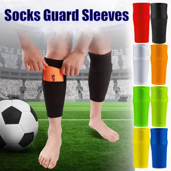 Nefes Shinpads Çocuk Boys Erkekler Spor İnstep Çorap bacak koruması Kollu Futbol Shin Tutucu Futbol koruyucu yastık Kapak