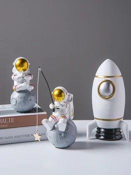 Astronot süsler yaratıcı karakter dekorasyon bir hediye vermek ışık lüks ev oturma odası ofis masaüstü çalışma süslemeleri