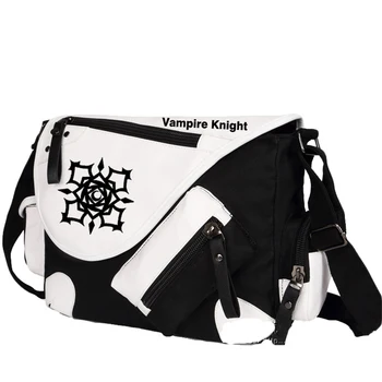 Yüksek Kaliteli Vampire Knight Kuran Kaname Baskı Cosplay Messenger Çanta Unisex Tuval Büyük Omuz Çantaları