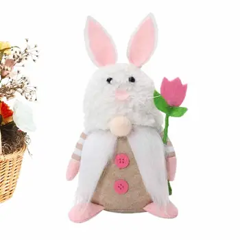 Sevimli Paskalya Meçhul Tavşan Süslemeleri Gnome Tavşan Bebek Süsleri Paskalya Parti Ev Dekorasyon Tavşan Çocuk Hediyeler