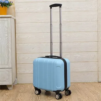 GraspDream Seyahat çantası Kadın Dizüstü Bagaj Şerit Desen Küçük Bagaj 18 İnç Spinner Yatılı kutusu Haddeleme Bavul