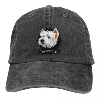 Westie beyzbol şapkası erkek şapka kadın vizör koruma Snapback West Highland köpek kapaklar