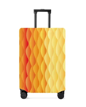 Dalgalı Degrade Doku Bagaj Kapağı Streç Bavul Koruyucu Bagaj Toz Kılıf Kapak için 18-32 İnç Seyahat Bavul Kılıf