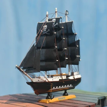 Yelkenli Gemi Modeli Minyatür Tekne Ev Dekor Ofis Avrupa Masaüstü El Yapımı Oyuncak Hediye Ahşap Yelkenli Çocuklar