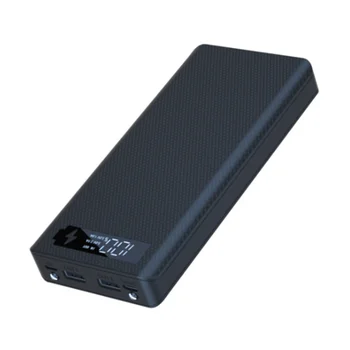8X18650 pil şarj cihazı Kutusu Güç Bankası Tutucu DIY Kabuk Çift USB saklama kutusu, Standart Şarj Siyah