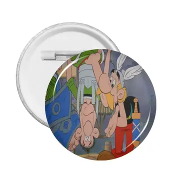 PVC Asterix Vs Sezar Yumuşak Düğme Pin Yenilik Rozetleri Anime Pimleri Broş Sırt Çantaları için Dekorasyon Hediye
