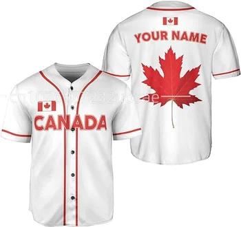 2023 Özel Adı Aşk Kanada Ülke Meksika Aztek 3D Baskılı Beyzbol Forması Yaz Gömlek erkek Üstleri Tee Streetwear