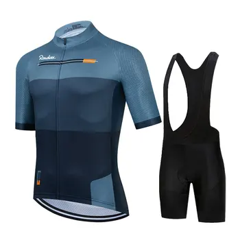 Erkek Yaz Bisiklet Takım Elbise, Kısa Kollu Set, Dağ Bisikleti Spor, Önlük Şort
