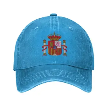 Klasik Pamuk arması İspanya beyzbol şapkası Kadın Erkek Kişiselleştirilmiş Ayarlanabilir Yetişkin Şapka Açık