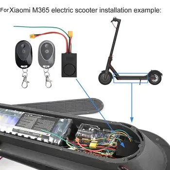 Yeni Elektrikli Scooter Anti-Hırsızlık Güvenlik Alarmı Xiaomi M365 İçin MAX-G30 Elektrikli Scooter Cihazı Yedek Parçaları D9I0