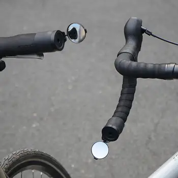 Bisiklet Dikiz Aynaları, Güvenlik için daha Geniş ayarlanabilir 360 derece Dönen Bisiklet Gidon Aynaları ile Bisiklet deneyimini Geliştirir