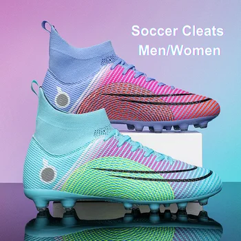 Erkekler Kadınlar ve Küçük Çocuklar için profesyonel Futbol Ayakkabıları, Kaymaz Futbol Ayakkabıları, Yüksek Kaliteli Futbol Ayakkabıları, FG, AG, TF