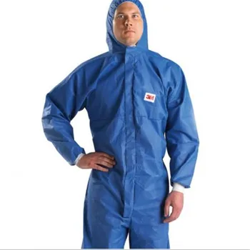 Koruyucu Tulum Temiz Oda 4510 Kapüşonlu Takım Elbise Elastik İş Elbiseleri Anti Statik Anti Kimyasal Koruma type5 / 6 M / L / XL / 2XL