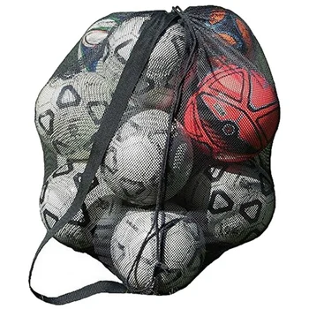 3X Büyük kapasiteli Açık Spor Çanta Futbol Basketbol Çantası spor depolama ışın Net sırt çantası (30X40 İnç)