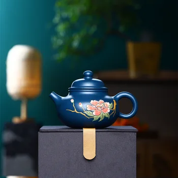 250cc Yixing El yapımı Mor Kil Çaydanlıklar Demlik Xishi Çay Potu güzellik su ısıtıcısı özelleştirilmiş Zisha Seti Otantik hediye