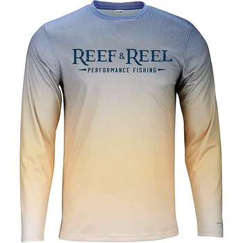 2023 RESİF ve MAKARA Balıkçılık Gömlek Erkek T Shirt Uzun Kollu Güneş Koruyucu Uv Erkekler Renk Degrade Nefes Yaz Balıkçılık Kıyafetleri