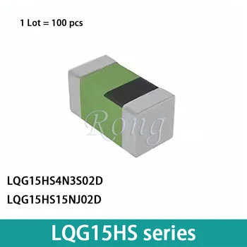 100 ADET LQG15HS4N3S02D LQG15HS15NJ02D 0402 4.3 NH 15NH SMT Lamine indüktörler yüksek frekanslı indüktörler
