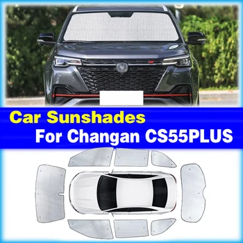 Changan CS55 Artı 2rd Güneş Şemsiyeleri UV Koruma Perdesi Güneş Gölge Filmi Vizör Ön Cam Kapak Koruyucu Araba Aksesuarları