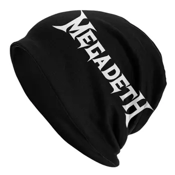 Ağır Metal Kaya Megadeths Baskı Kaput Şapka Örgü Şapka Erkekler Kadınlar Serin Unisex Sıcak Kış Kasketleri Kap