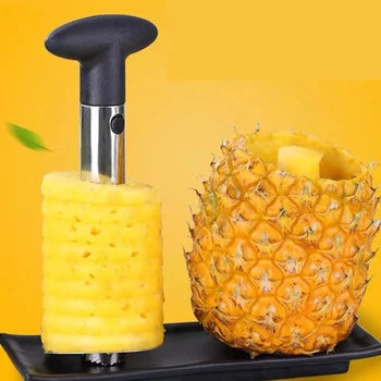 Ananas Soyucu Dilimleme Kesici Parer Bıçak Paslanmaz Çelik Mutfak Meyve Araçları Pişirme Araçları Mutfak Aksesuarları Mutfak Aletleri