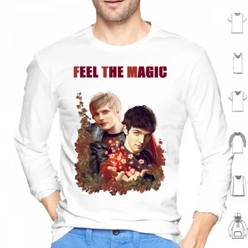 Merlin: Hissediyorum Sihirli Hoodie pamuklu uzun kollu tişört Sihir Sihirbazı Büyü Büyücülük Gösterisi Merlin Büyülü Karakter Erkek Erkek