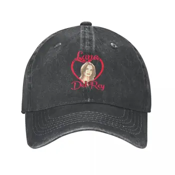 Aşk Lana Beyzbol Kapaklar Vintage Sıkıntılı Denim Yıkanmış Lana Del Rey güneşlikli kep Erkekler Kadınlar için Açık Hava Etkinlikleri Şapka Kap