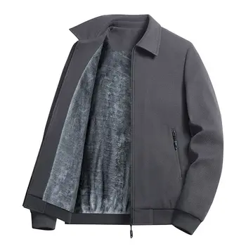 Rahat Moda gelgit akımı Yaka Bahar Sonbahar erkek Ceket 2023 Erkek Giyim fermuarlı ceket Katı Klasik Trençkot C74