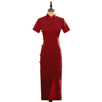 Cheongsam Tost Elbise Gelin Yeni çin elbisesi Cumhuriyeti Çin Tarzı Vintage Elbise