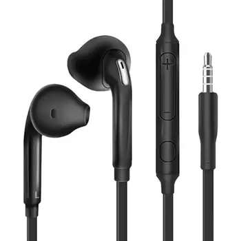 Uyumlu-HD Çağrı Kablolu Kulaklık Desteği Mikrofon Stereo Bas Kulak Kablolu Kumanda Kulaklık için Android / Apple Telefon