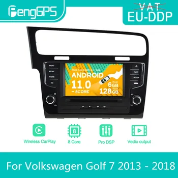 Volkswagen Golf 7 2013-2018 için araba android radyosu Stereo DVD Multimedya Oynatıcı 2 Din Autoradio GPS Navi PX6 Ünitesi Dokunmatik Ekran