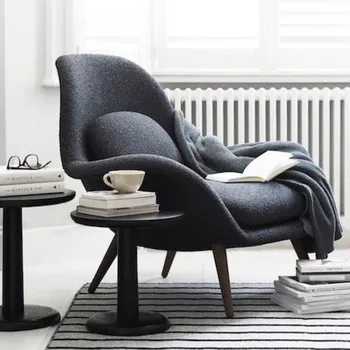 Özelleştirilmiş İskandinav kumaş kaplan sandalye, sanat salonu sandalye, özelleştirilmiş oturma odası, otel resepsiyon sandalye, eğlence arkalığı, kadife