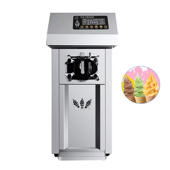 Yumuşak dondurma yapma makinesi Ticari Masaüstü Dondurma Makinesi 1 Lezzet Dondurma Yapma Makinesi 1200W