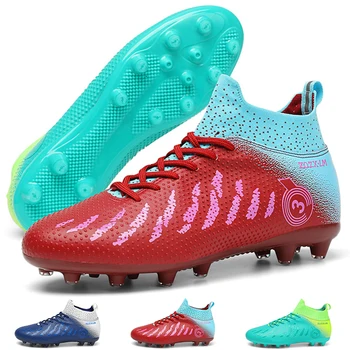 Futbol Ayakkabıları Erkekler için Profesyonel futbol ayakkabısı Erkekler Yüksek Ayak Bileği Futbol Çizme 2023 Futbol Sahası Botları Çim Futbol Cleats