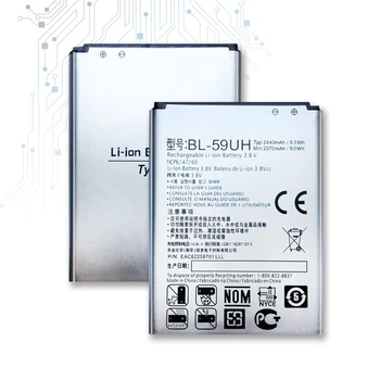 Kikiss BL - 59UH pil 2440 mah için LG G2mini G2 mini D410 D315 D618 D620 D620R D620K F70 BL 59UH piller