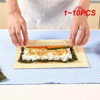 1~10 ADET Mutfak Suşi Aracı Bambu sarma hasırı Onigiri Pirinç Kürekler Araçları Bambu suşi matı Japon Suşi Makinesi Aracı