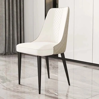 Salon Vanity yemek sandalyeleri İskandinav Ergonomik Deri Lüks yemek sandalyesi Tasarımcı Modern Sedie Pranzo Moderne Ev Mobilyaları