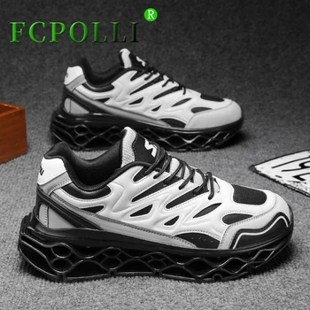2023 Sıcak Satış Trail koşu Ayakkabı Erkekler Tasarımcı Eğlence spor ayakkabı Erkek Anti Kayma Spor Ayakkabı Adam Siyah Deri Yürüyüş Koşu Ayakkabısı