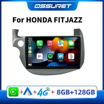 S5 OSSURET 2 din Android Araba Radyo HONDA FIT CAZ 2007-2013 İçin Multimedya Video Oynatıcı GPS Navigasyon RDS Carplay Kafa ünitesi